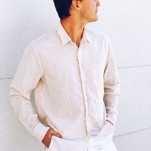 J.Crew Men's Snub Cotton Gingham Shirt